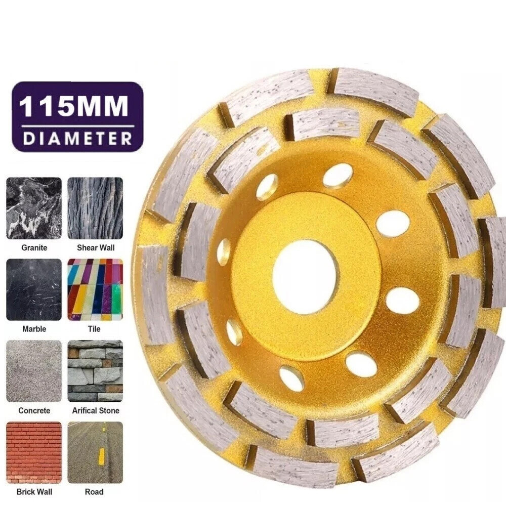 115mm Diamond Segment Grinding Wheel Disc Cup Marble Concrete Granite Stone❥