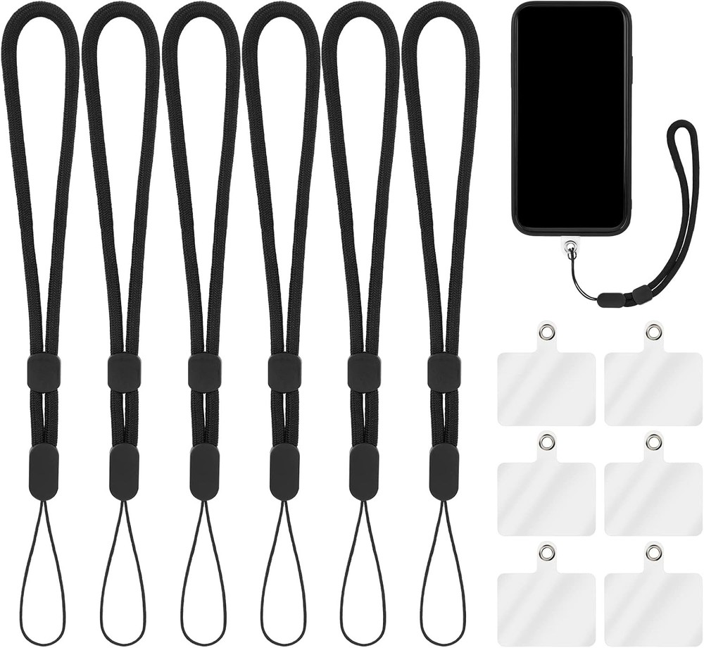 cobee Hand Wrist Strap Lanyard with Tether Patch, 6 Pcs Adjustable Nylon...