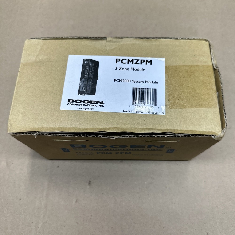 Bogen Model PCMZPM 3 Zone Module PCM2000 System Module / New
