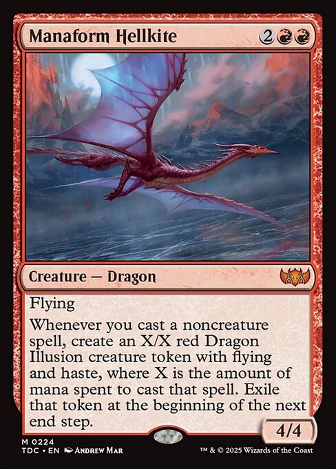 Manaform Hellkite 224 M Normal TDC MTG NM