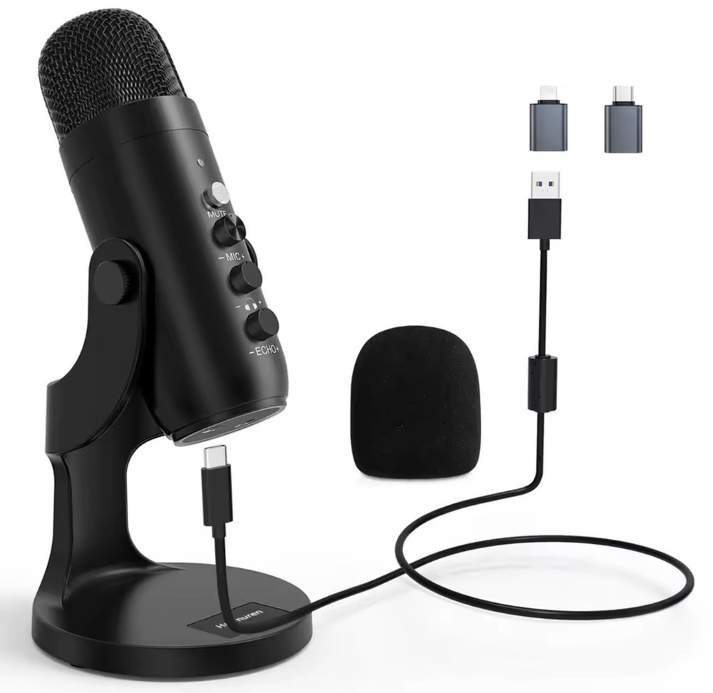 USB Microphone for PC Mac Gaming Recording Stream Podcast, Computer Condenser Mi