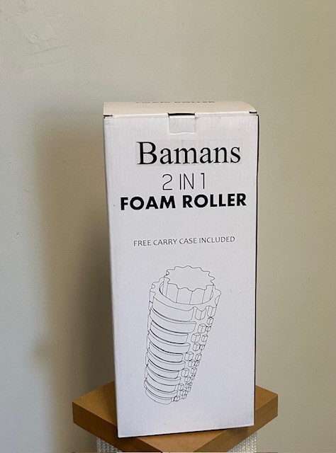 Bamans 2-in-1 Foam Roller With Carrying Case