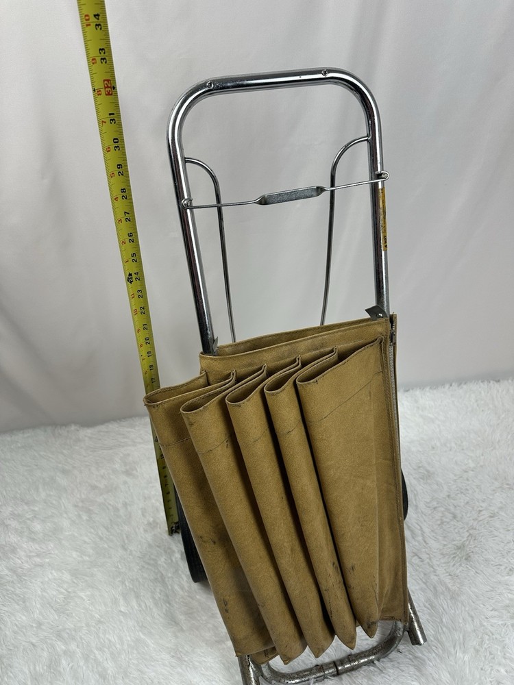 Rare Vintage 4 Way Sit N Rest Golf Cart Bag Push/Pull