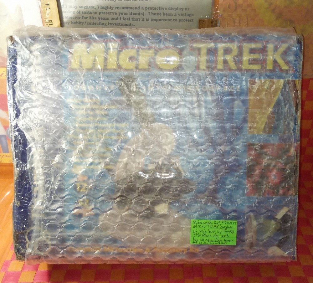 Microscope set, Micro Trek, #636814, complete in original box, vtg. 2003 by Tham