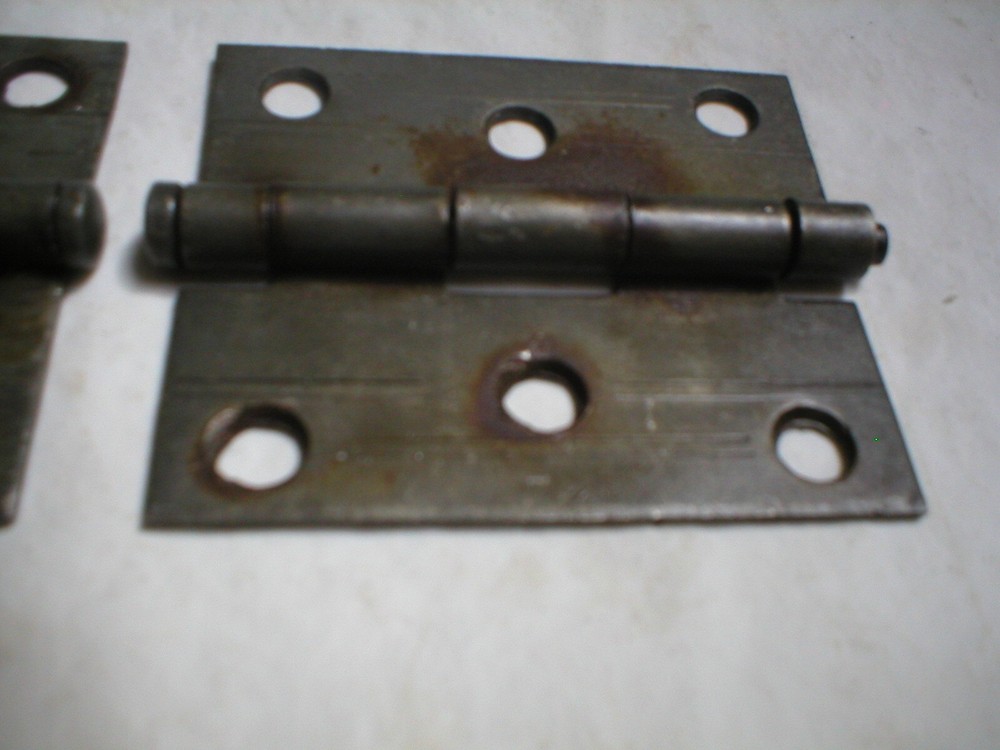Antique Steel Decorative Hinge Pair