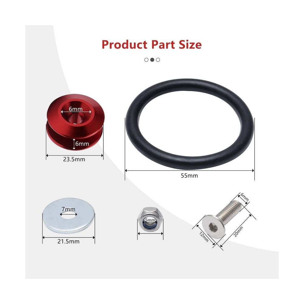 APIELE Bumper Quick Release Kit, Fastener Fender Bracket Kit Compatible with ...