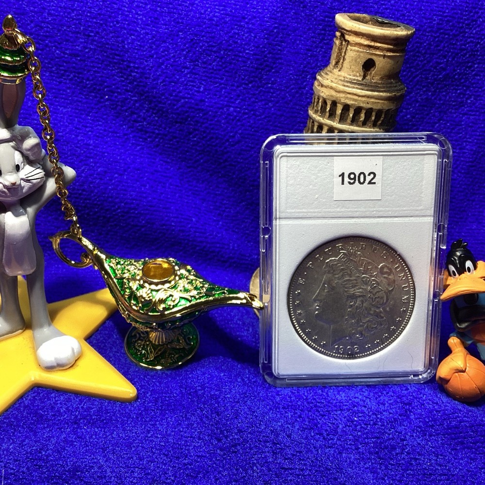 1902 MORGAN SILVER 💰 UNCIRCULATED in BCW SLAB