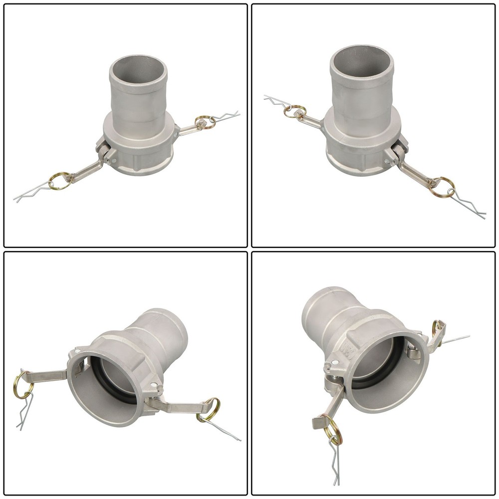 Industrial 3in Camlock Fitting Type C - Female Coupler Handle 2-Pack