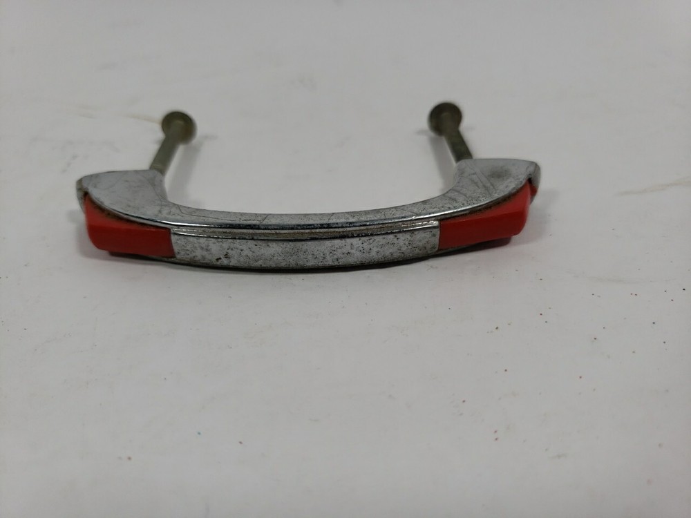 Vintage Stanley Cabinet Handle Pull Chrome MCM Art Deco Latch Red,price Per Pull