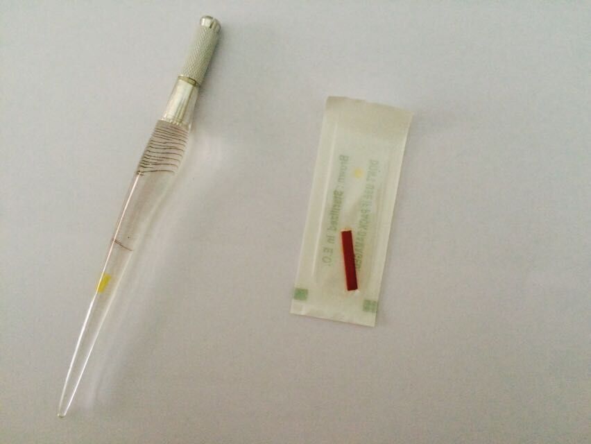 Semi Permanent Makeup Ink Microblading Needle Fog 17 Double Row 12 Thin Flat Set
