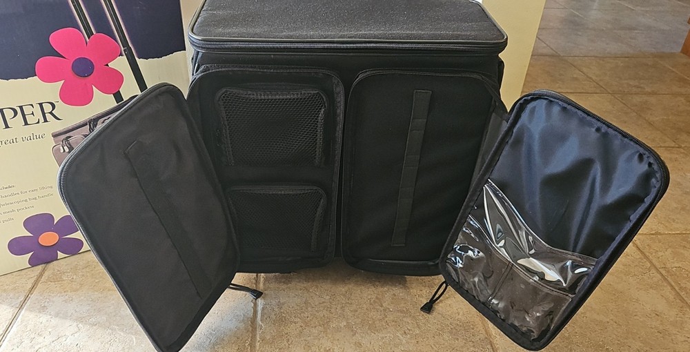 Generations Petite Cropper Scrapbooking Rolling Organizer w/ Telescoping Handle