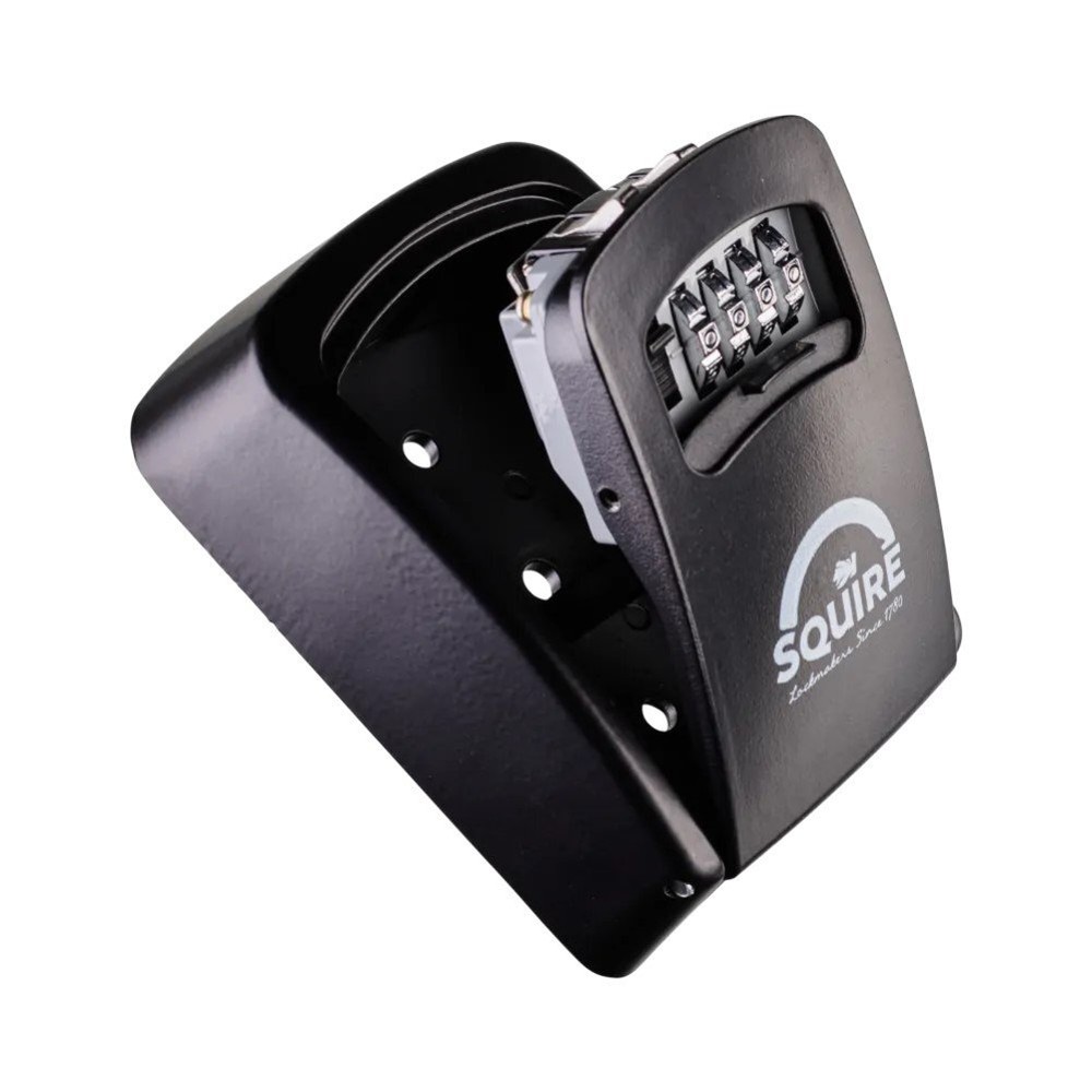 Squire Keykeep 1 Key Safe Motorcycle Security Black