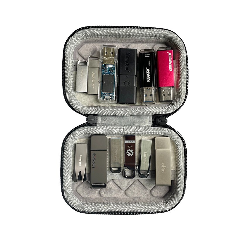 Storage Box Organizer Case For 6 PCS Memory Stick U Disk USB Flash Drive Holder