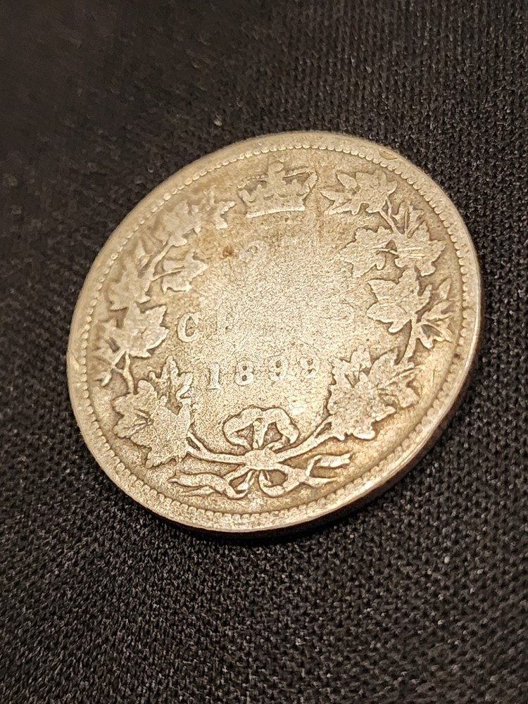 1899 Canada 25 Cents Silver Coin