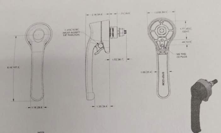 Padlockable Defeater Handle