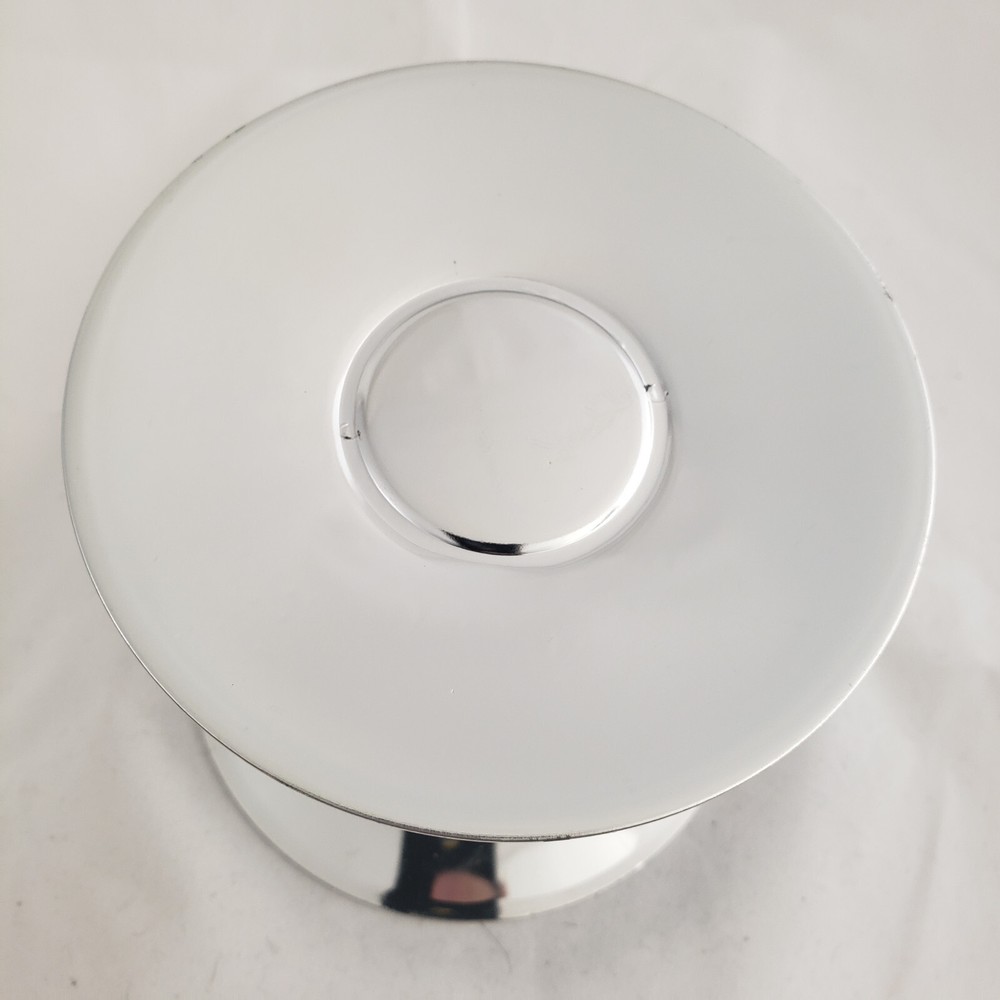 Two Ring Candle Holder 4" tall 4/75" in Diameter