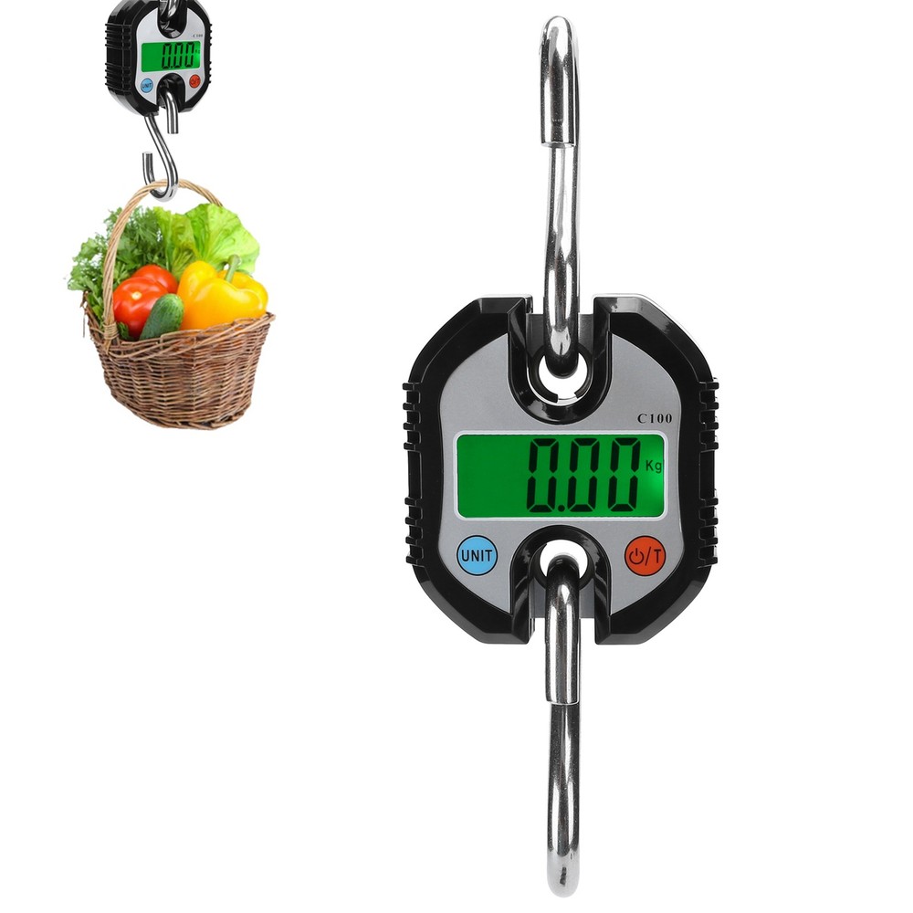 150KG Crane Scale LCD Digital Electronic Hook Hanging Weight For Heavy Objects