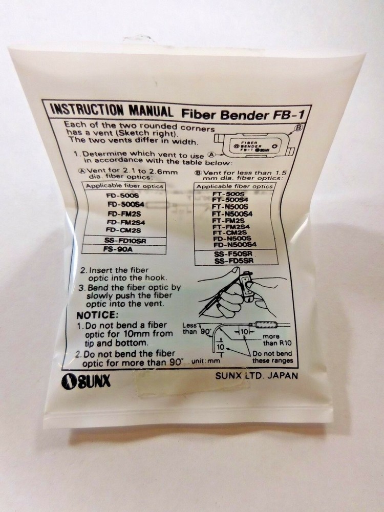 SUNX Model FB-1 No. UFB1 (QTY 7)