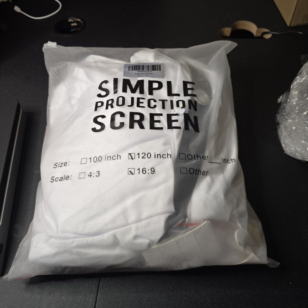Simple Projection Screen Size: 120 Inch/Proportion: 16:9