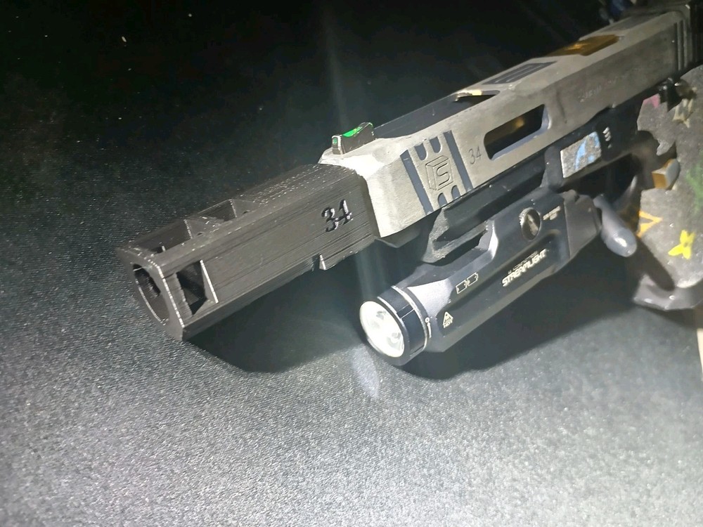 [3D Bro] Airsoft Glock  (CUSTOM ENGRAVED#) DEADSHOT INSP Muzzle Break(Pack of 2)