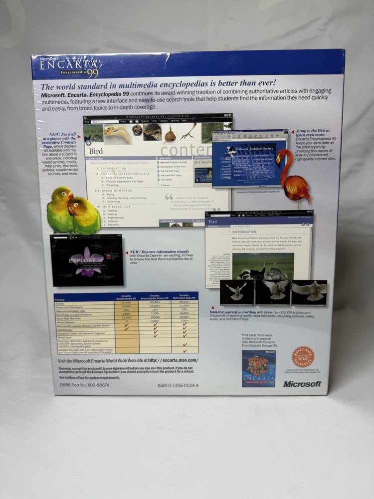 Microsoft Encarta Encyclopedia 99 Sealed
