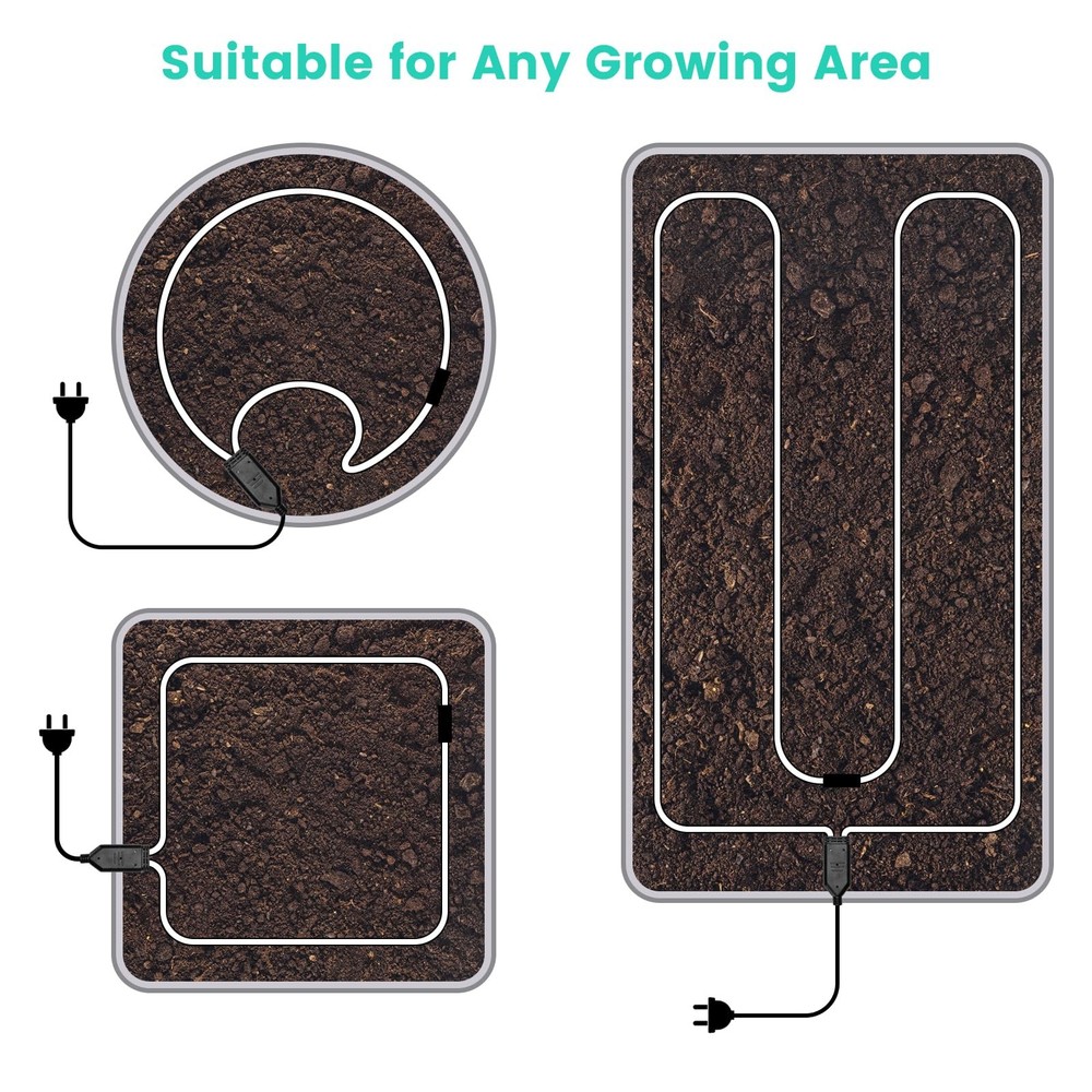 Soil Heating Cable, 26 ft Electric Warming Cable for Garden, Cold Frame, Keep...