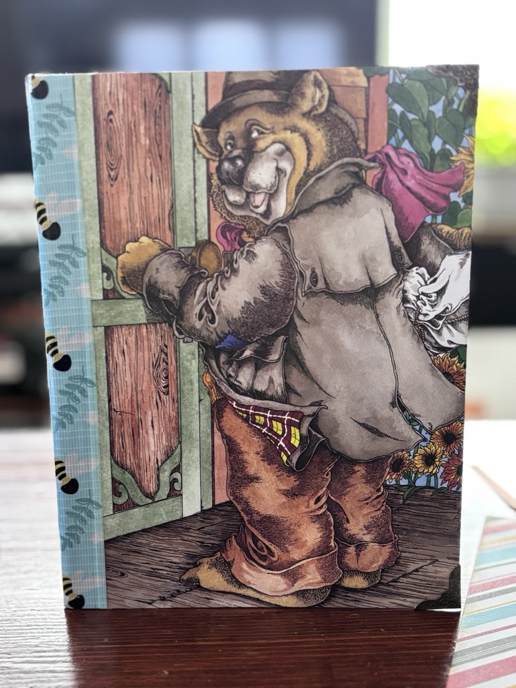 Bear Scrapbook Junk Journal Composition Book Paper