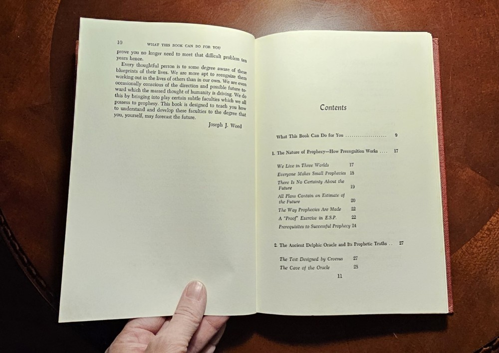 Complete Guide to Oracle & Prophecy Methods / Joseph J. Weed 1973