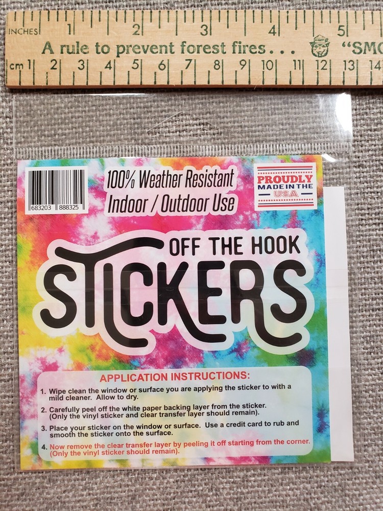 Get Outside 5" Off the Hook Vinyl Sticker