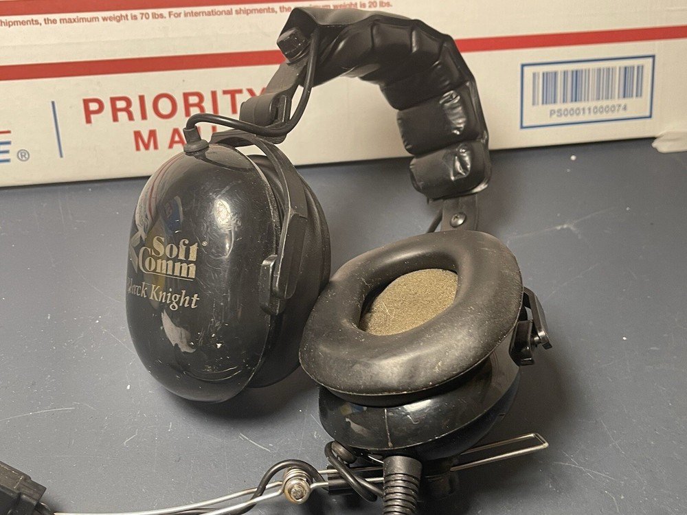 Soft Comm Black Knight Aviation Headset C-50