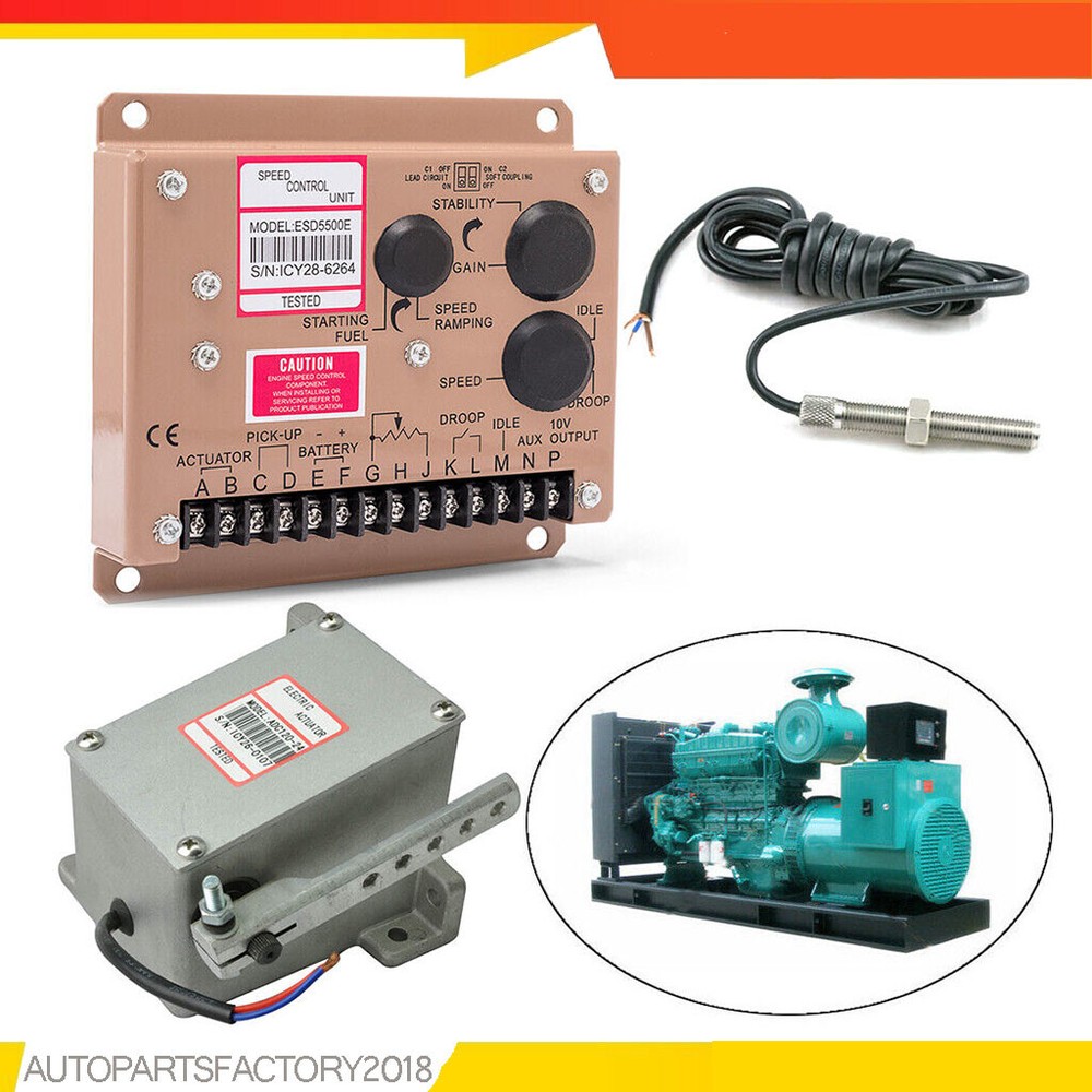 12/24V Electronic Engine Speed Controller Governor ESD5500E Generator Genset