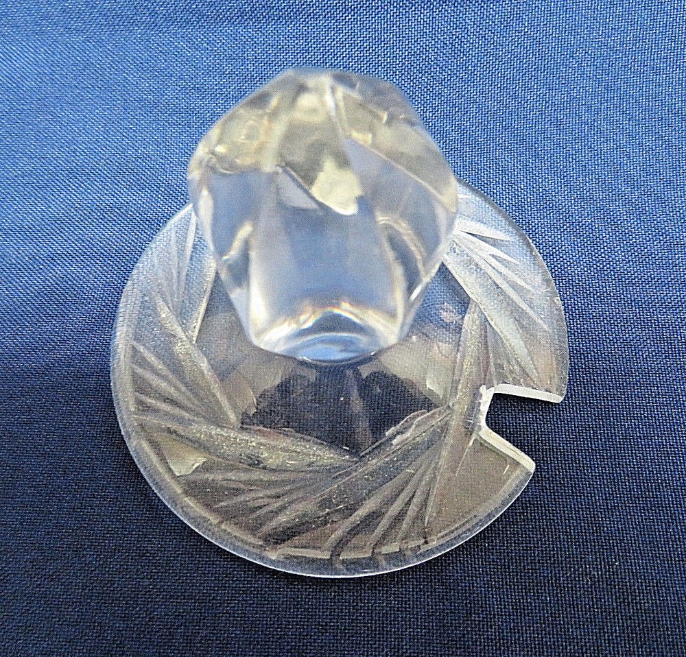 Clear Cut Crystal Footed Jelly, Jam Jar