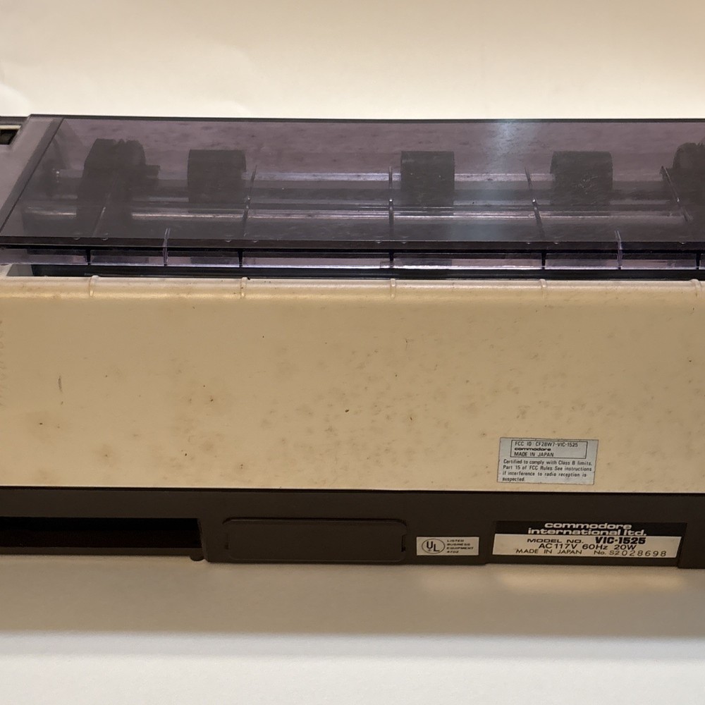 VTG Commodore VIC-1525 Graphic Printer Powers On PREOWNED NO BOX