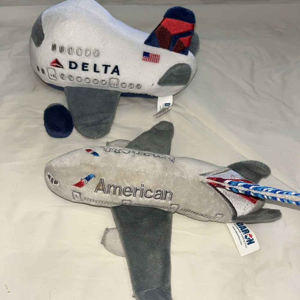 Delta And American Airlines Plush
