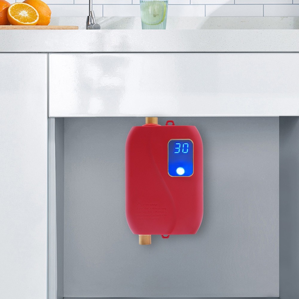 Mini 110v 3000w Electric Hot Water Heater Kitchen Instant Tankless Water Heater