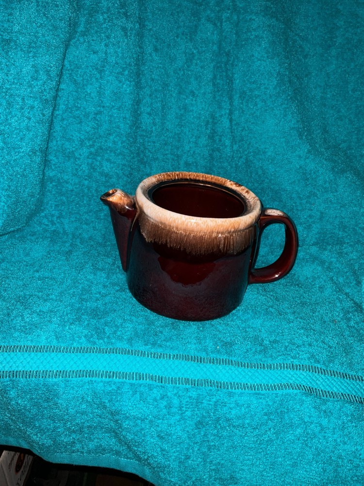 McCoy #1418 Brown Dip Pottery Pitcher