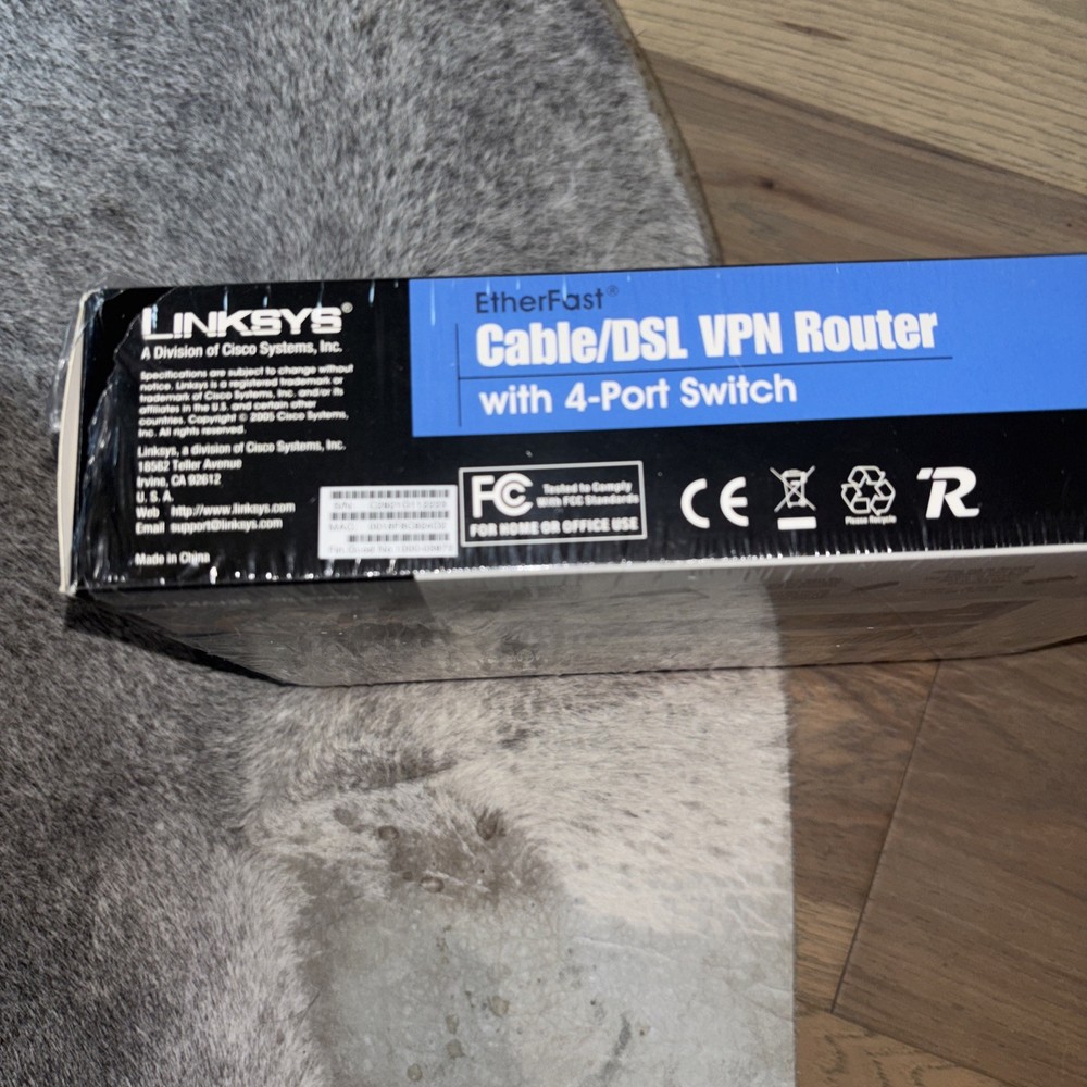 linksys router Cable /DSL With 4 -port Switch Ether Fast New