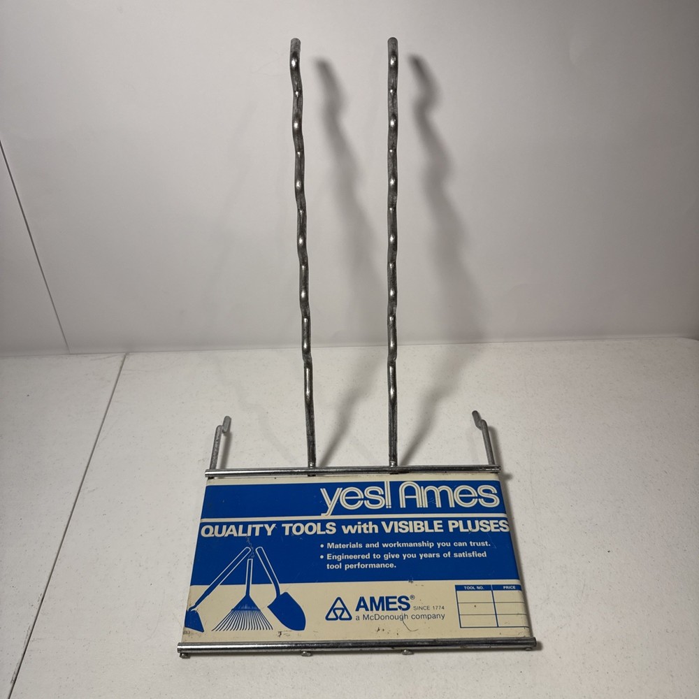 AMES Peg Board Tool Display Holder AMES Since 1774 McDonough Co. Tool Rack