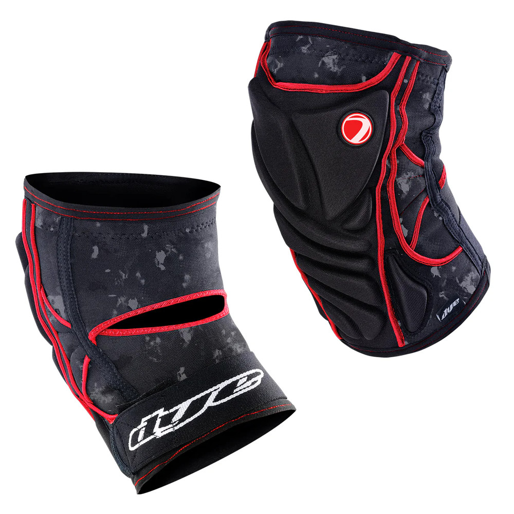 Dye Core Knee Pads Dyecam Black/Red X-Large