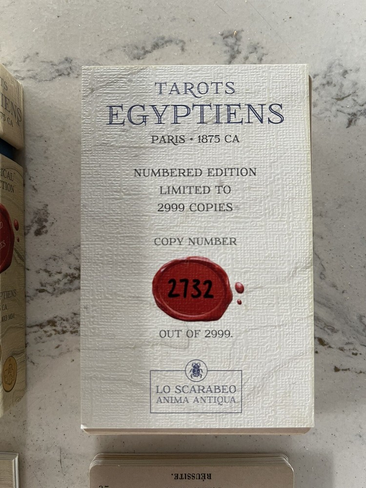 Lo Scarabo Tarots Egyptiens Rare Numbered Deck - NEW