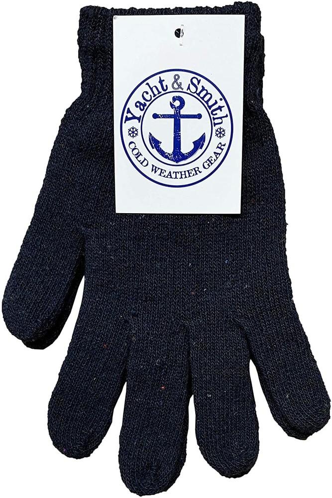Yacht & Smith 12 Pairs Women's Winter Gloves, Magic Stretch (Solid Assorted - G)