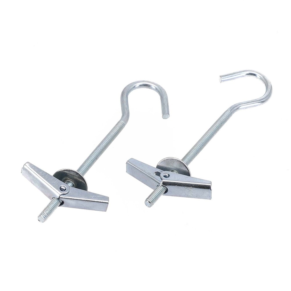 Ceiling Hook 2Pcs 90mm Finish Galvanized Steel Hangers Kit Organization
