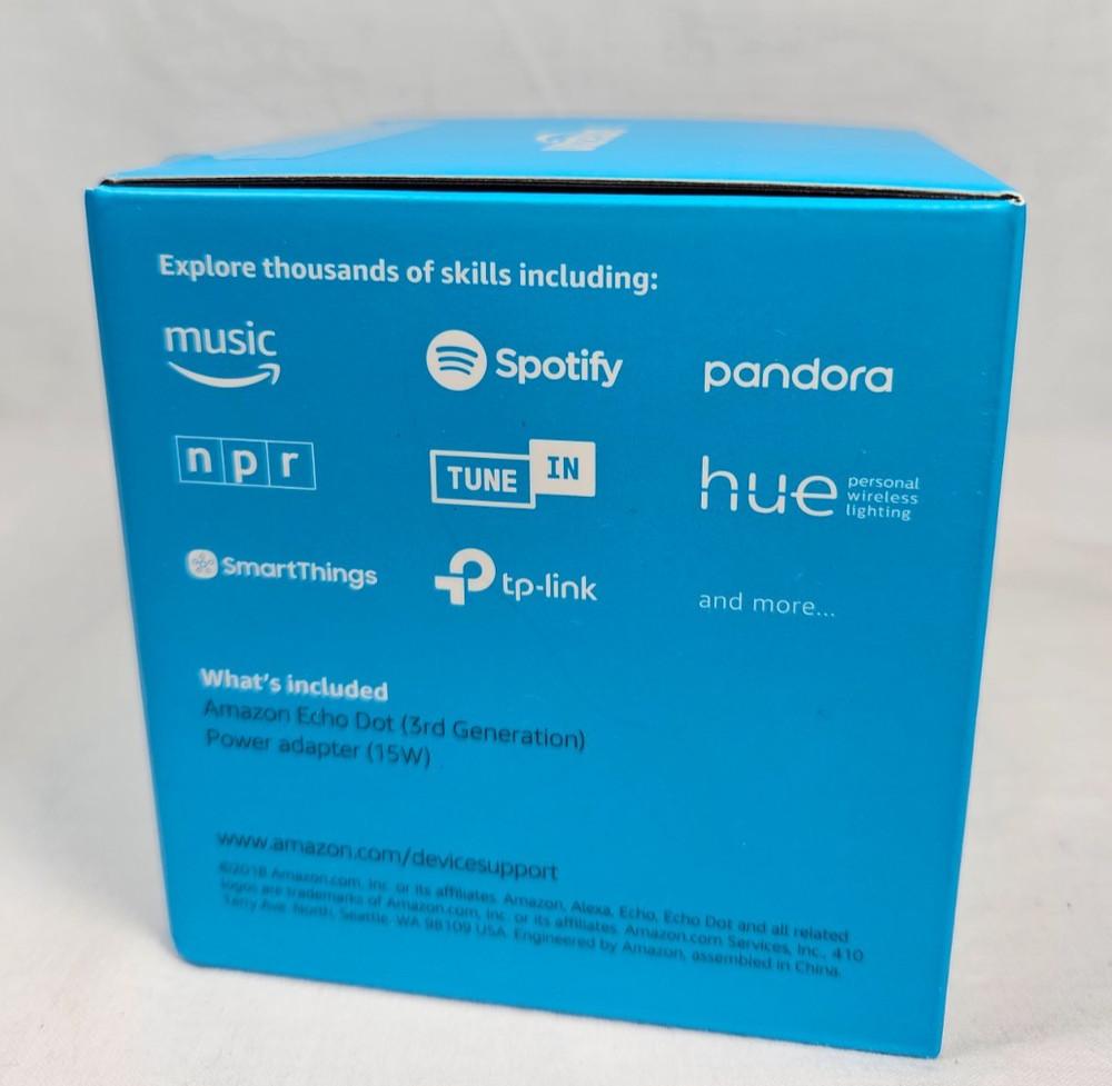 Amazon Echo Dot 3rd Generation Smart Speaker with Alexa New Sealed Charcoal