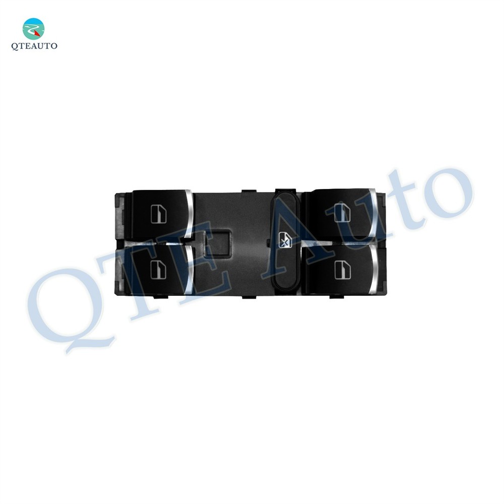 Front Left Power Window Switch For 2011-2018 Volkswagen Jetta Black and Chrome