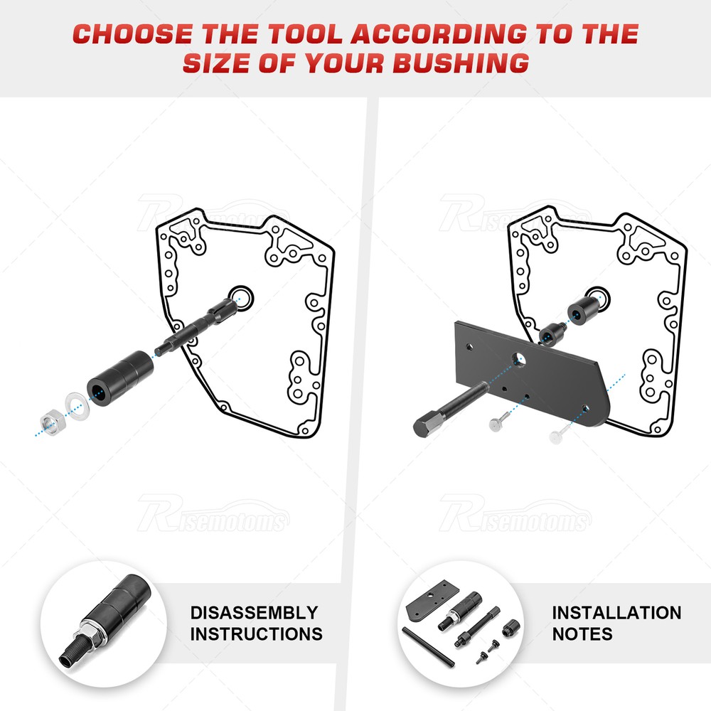 Inner Single Cam Bearing Installer Puller Remover Tools For Harley EVO 1984-UP