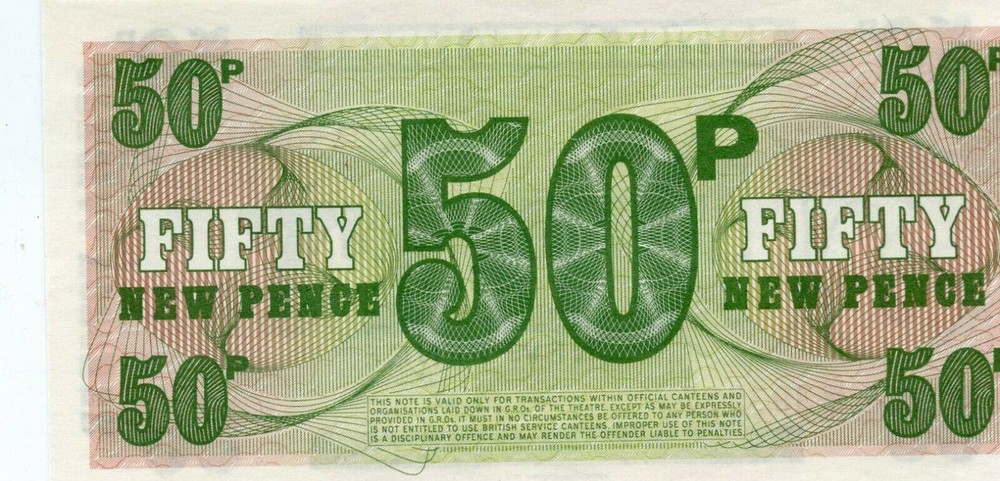 British Armed Forces, Special Forces 50 Pence 6rd Issue 1972
