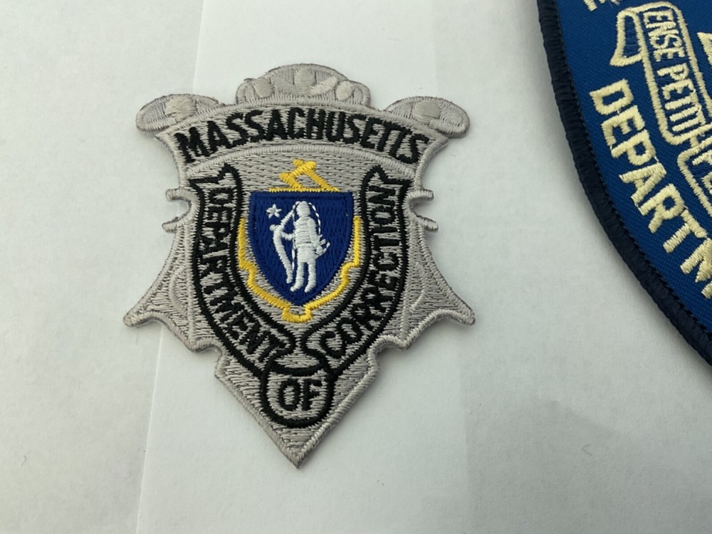 Massachusetts Correction collectable Embroidered Patch Set 4 pieces.