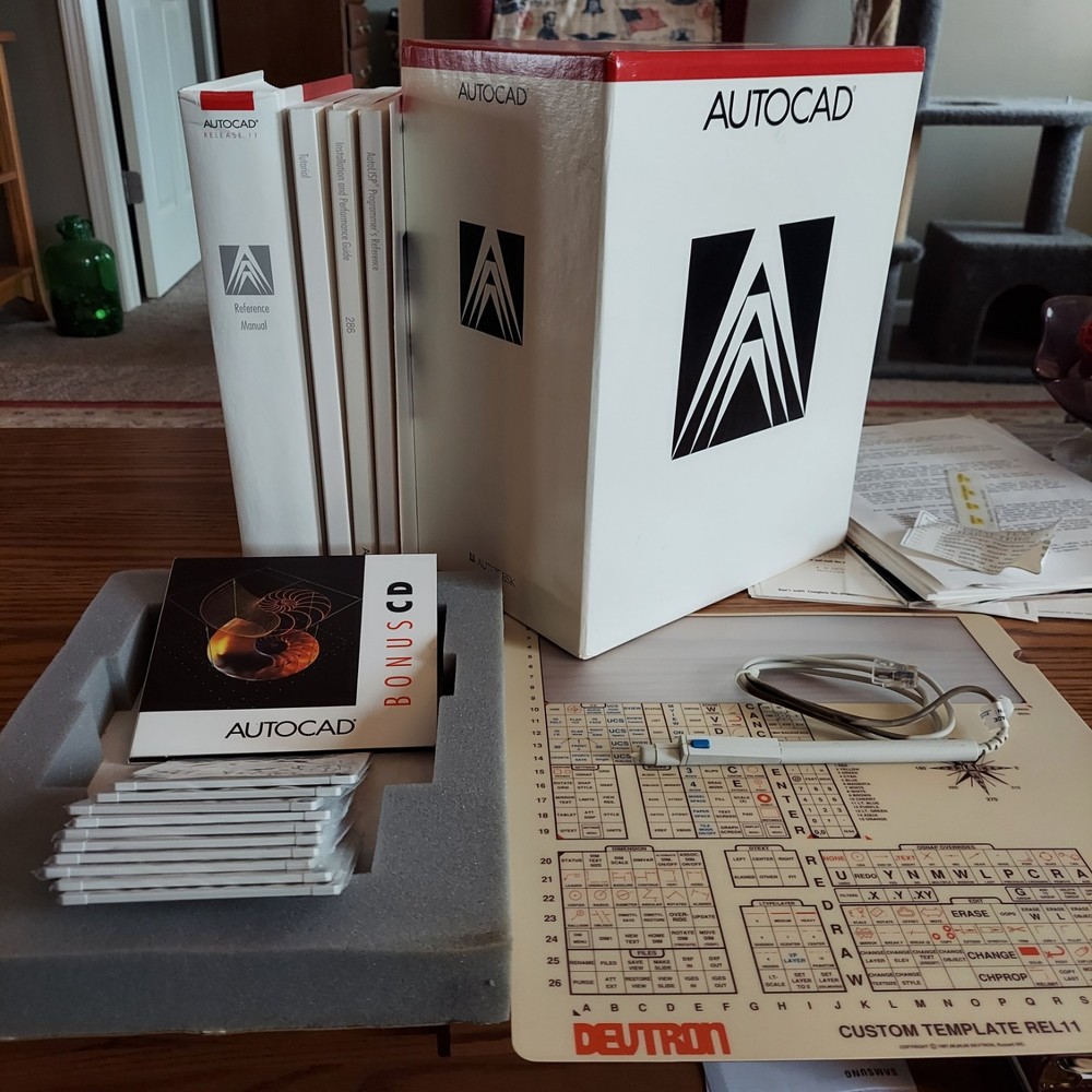 1993 AUTOCAD RELEASE 11 DOCUMENTATION PACK Manuals NO SOFTWARE  VINTAGE