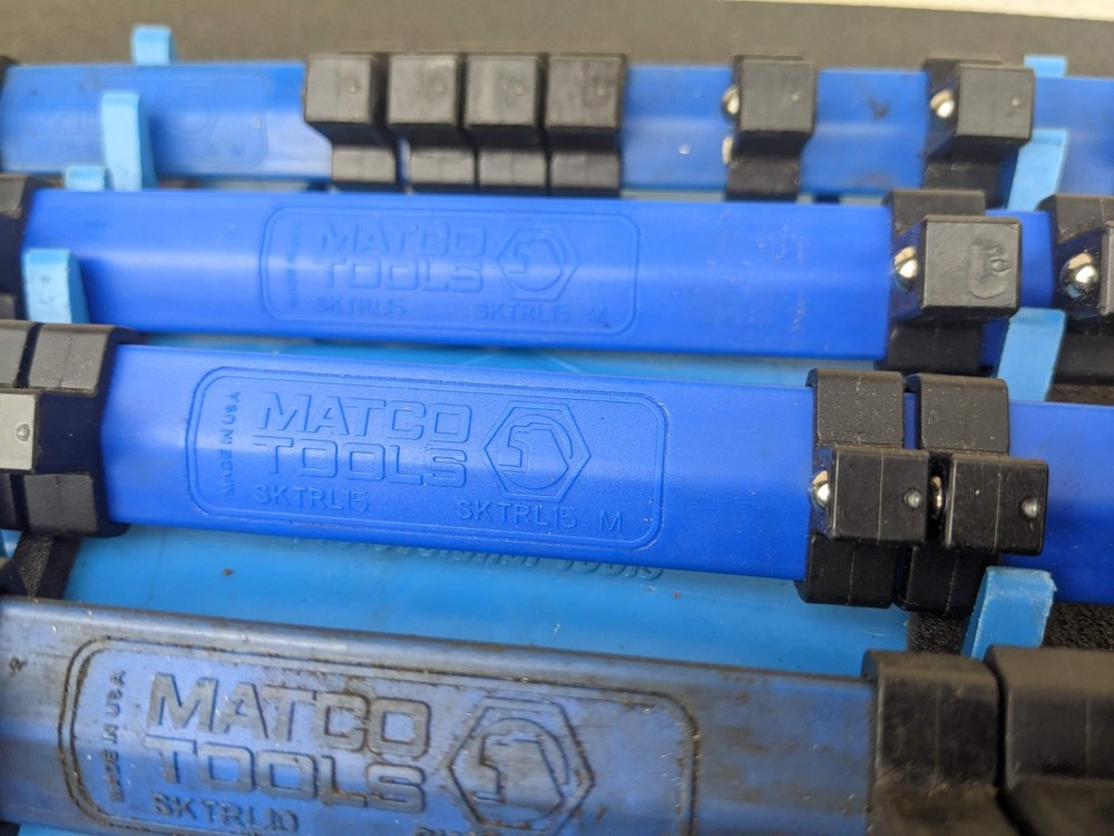 Matco Tools Plastic Socket Rail Organizers Lot