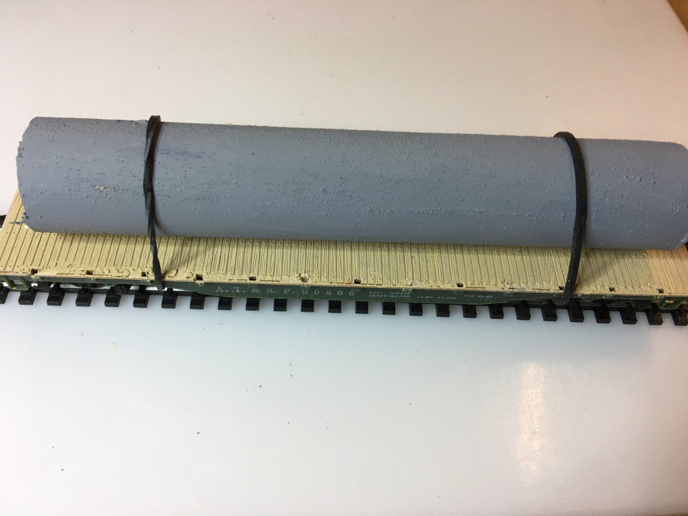 Train Loads: 1 Concrete 6" Jumbo Pipe ONLY HO Scale Trains